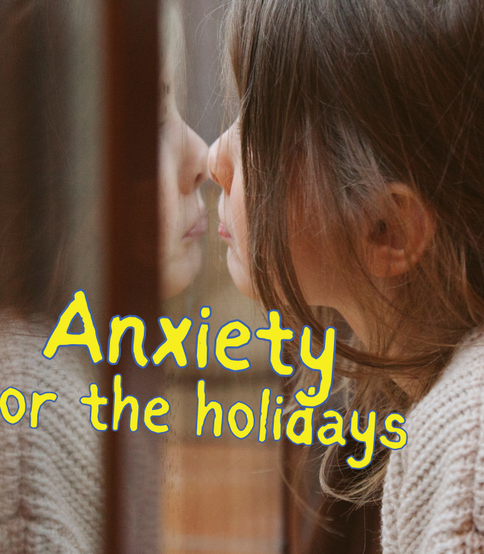 Anxiety for the holidays. How to cope at wtv60.com. Graphic.